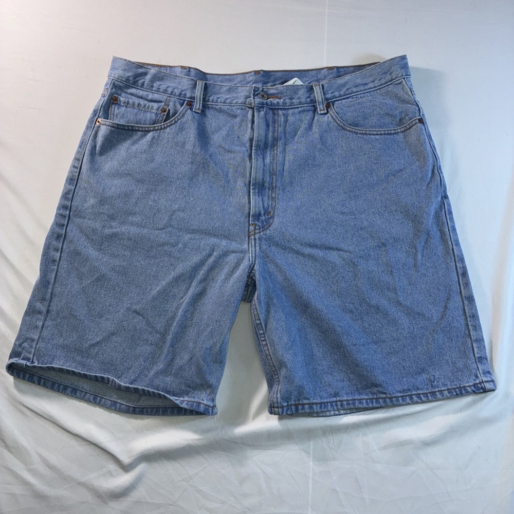 Levis 550 Relaxed Fit‎ Denim Shorts Mens 42 Light Wash Blue Cotton 35550-1836